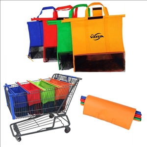 4PCS Reusable Grocery Shopping Cart Organizer Bag Set